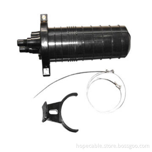Joint box/fiber optical cable splice closure fitting, suitable for ADSS Cable, for pole use.